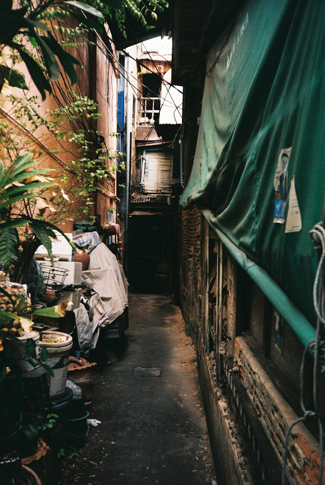 street vendor in alley