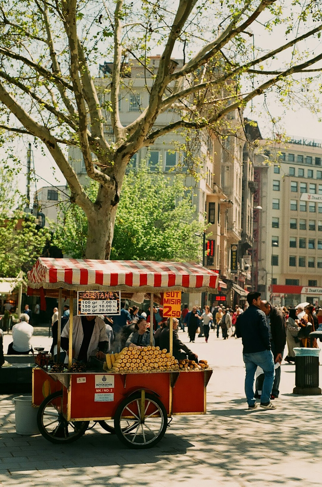 vendor at street market