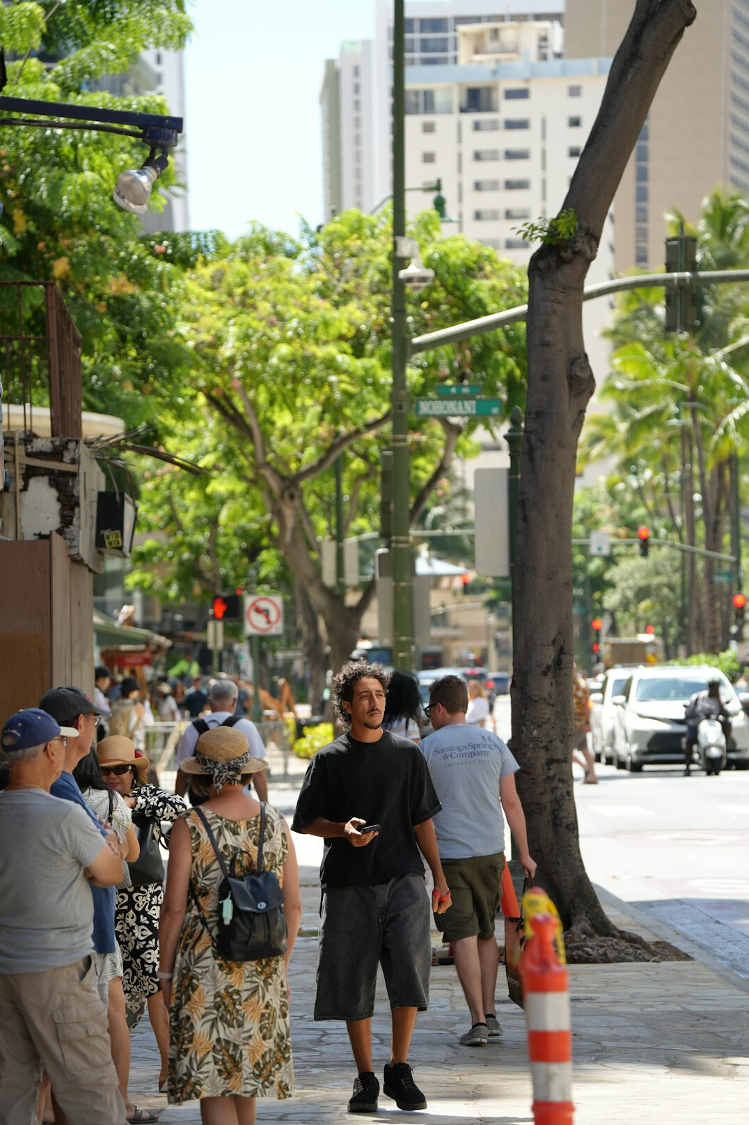 people walking on city street